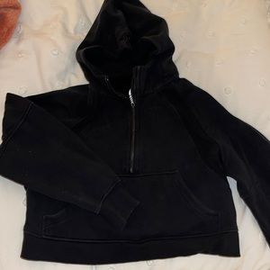 Lulu Lemon Black Hooded Scuba sweatshirt